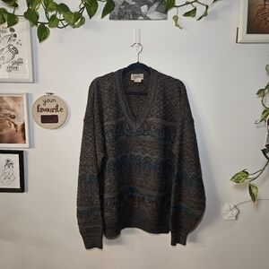 Vintage 90's Tosani Knit V-Neck Sweater